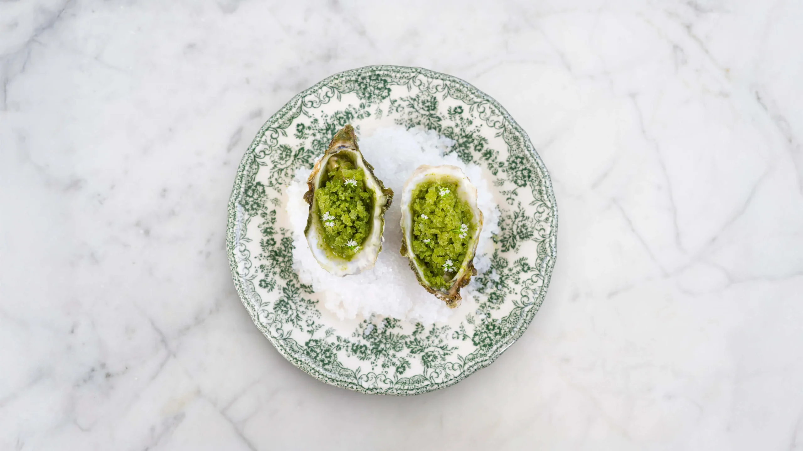 Bild på rätt med ostron